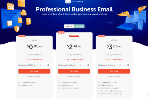 Namecheap企业邮箱低价促销：首购45%折扣支持免费试用