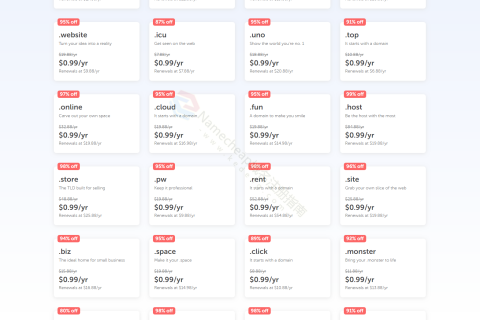 Namecheap 99分域名活动来袭