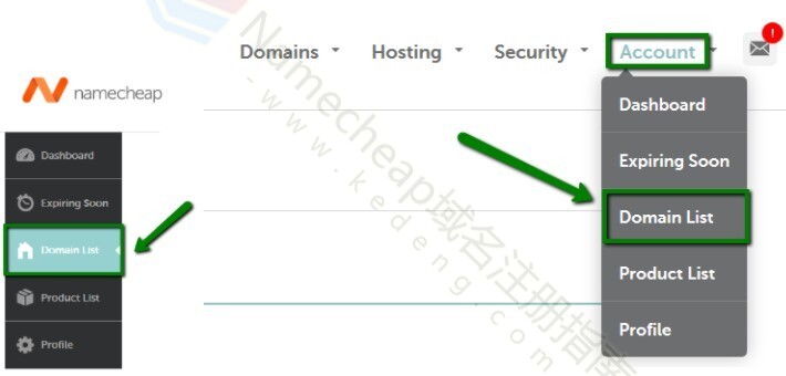 Namecheap域名设置动态DNS教程