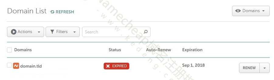 Namecheap域名到期后会怎样及处理方法