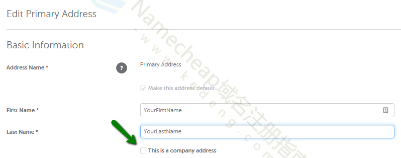 Namecheap如何更新个人资料中个人详细信息？