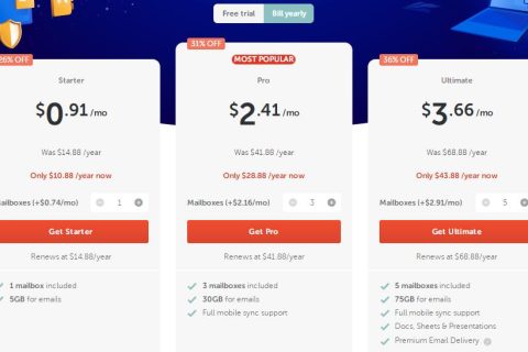 Namecheap企业邮箱免费试用