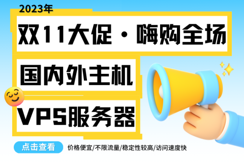 2023年“双十一”国内外主机VPS服务器活动汇总