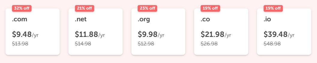 Namecheap三月特惠 com域名低至.98/年