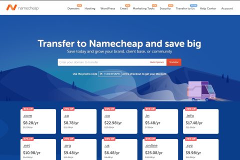 Namecheap域名转入特惠活动