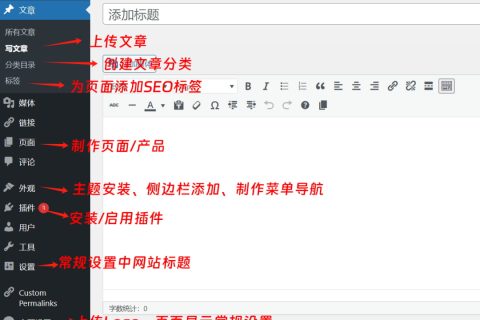 WordPress教程菜鸟教程
