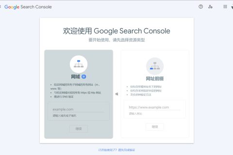 进入Google Search Console