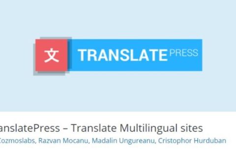 WordPress免费多语言插件一TranslatePress