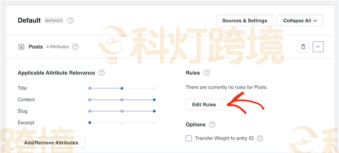 单击Edit Rules按钮
