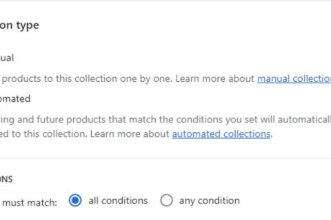 Shopify产品系列设置
