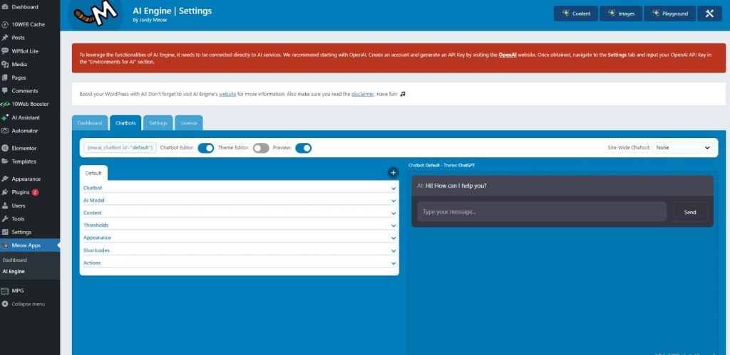 AI Engine WordPress AI插件