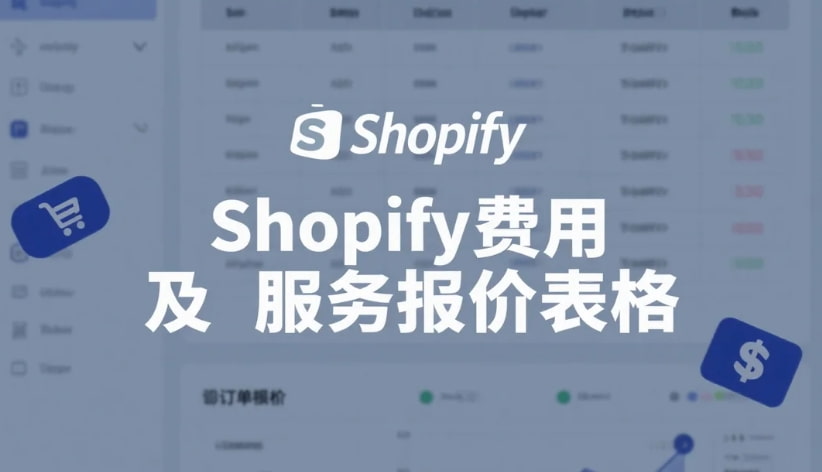 Shopify费用及服务报价表格 - 科灯跨境