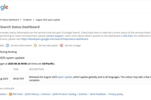 Google 2025年8月算法更新重点打击垃圾内容网站