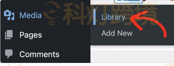 访问WordPress媒体库