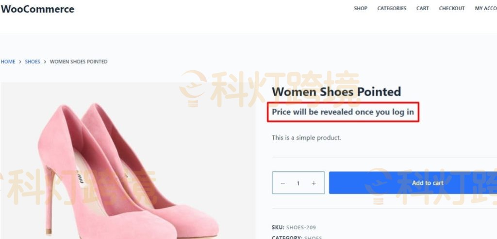 产品价格都被隐藏