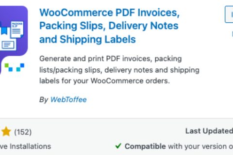 WooCommerce8 PDF发票插件