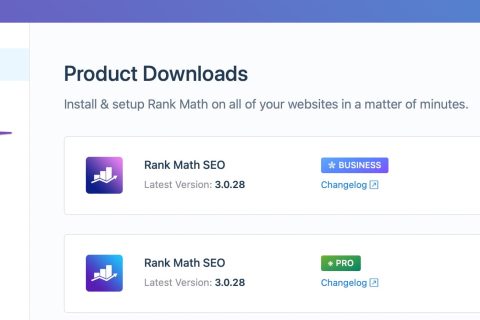 在Rank Math账户区域打开订阅标签页